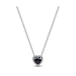 PANDORA JEWELRY Mod. ELEVATED BLACK HEART NECKLACE - 45 CM - WW.398425C03-45 - Teknashop Ltd