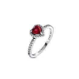 PANDORA JEWELRY Mod. RED ELEVATED HEART RING - SIZE 58 - WW.198421C02-58 - Teknashop Ltd
