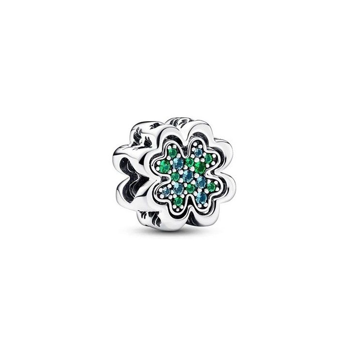 PANDORA CHARMS Mod. MOMENTS SPLITTABLE FOUR-LEAF CLOVER - WW.792752C01 - Teknashop Ltd