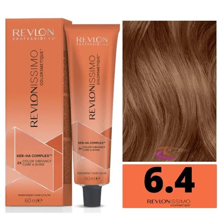 Revlon Revlonissimo Colorsmetique 6,4 Dark Blonde Copper 60ml - unisex - Teknashop Ltd