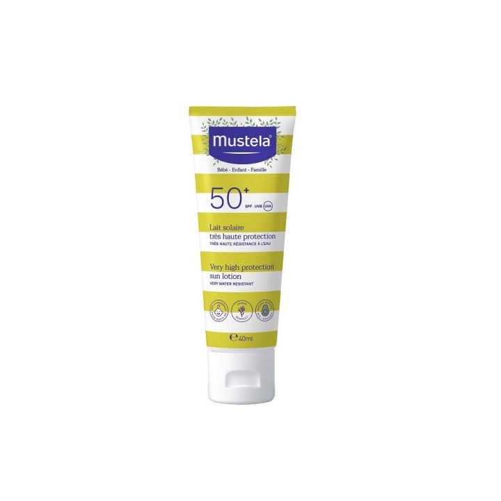Mustela, Very High Protection, Water-Resistant, Sunscreen Lotion, SPF 50+, 40 ml - Teknashop Ltd
