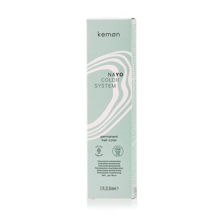 Kemon, Nayo 7.2 Hair Color, Permanent Hair Dye, 7 Blonde, 50 ml - Teknashop Ltd