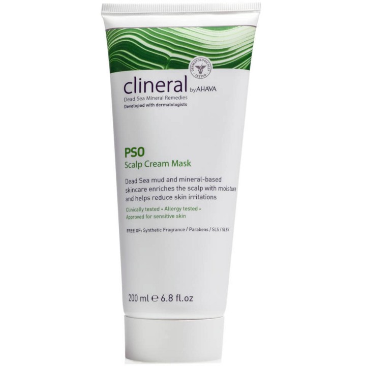 Ahava, Clineral Pso, Anti-Irritation, After Shower, Cream Mask, Scalp, 200 ml - Teknashop Ltd