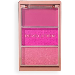 Makeup Revolution, Blush Icon, Matte, Blush Highlighter Palette, Aura Points Rose, 11.5 g - Teknashop Ltd
