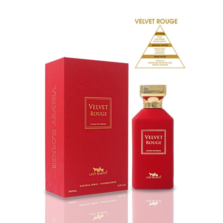 Loui Martin, Velvet Rouge, Extrait De Parfum, For Women, 100 ml - Teknashop Ltd