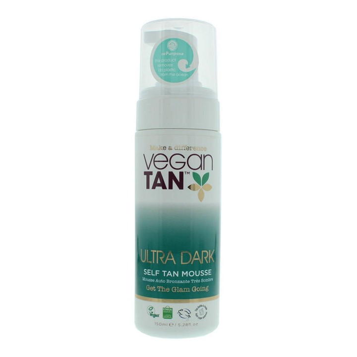 Vegan Tan, Dark Tan, Vegan, Bronzing, Self-Tanning Mousse, 150 ml - Teknashop Ltd