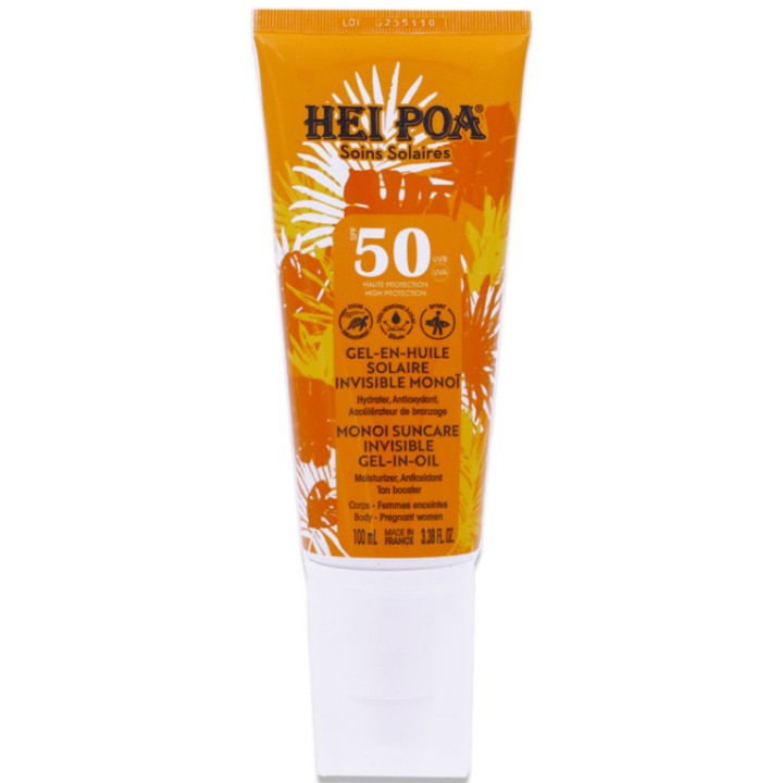 Hei Poa, Suncare, Sun Protection, Sunscreen Gel, SPF 50, 100 ml - Teknashop Ltd