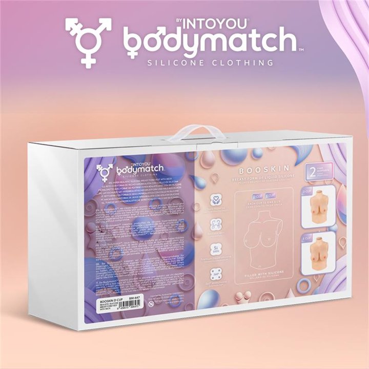 Booskin Realistic Breast Form D Cup Liquid Silicone - BM-647 - Teknashop Ltd