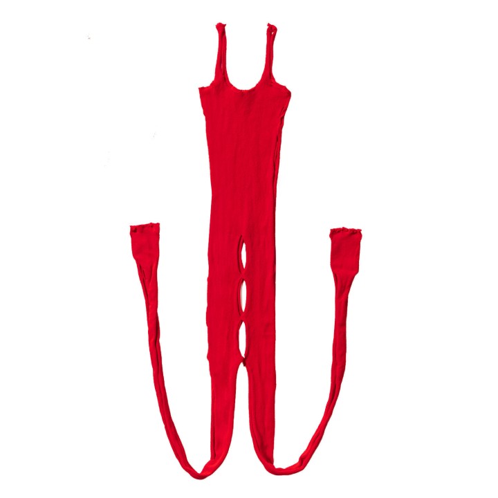 Lana Bodystocking open Crotch and Floral Pattern - A-410 - Teknashop Ltd