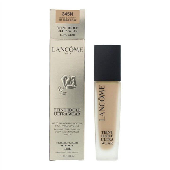 Lancome, Teint Idole Ultra Wear, Natural Coverage, Liquid Foundation, 345N, SPF 35, 30 ml - Teknashop Ltd