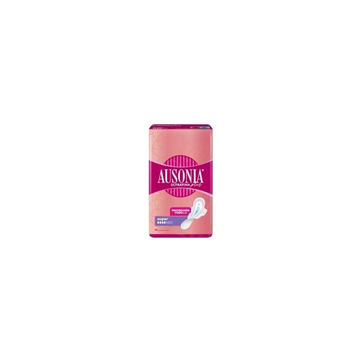 Ausonia Ultrafina Plus Compresas Super Alas 14 U - unisex - Teknashop Ltd