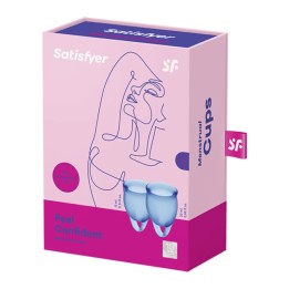 SATISFYER - FEEL CONFIDENT MENSTRUAL CUP PURPLE 15 + 20 ML - D-223856 - Teknashop Ltd