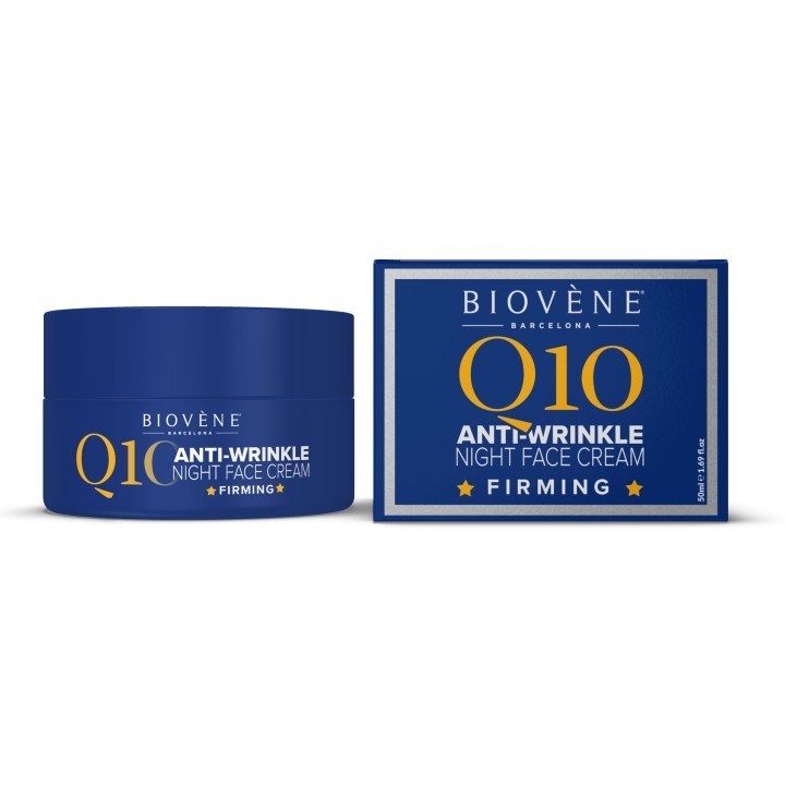 Biovene, Q10 Anti-Wrinkle, Firming, Night, Cream, For Face, 50 ml - Teknashop Ltd