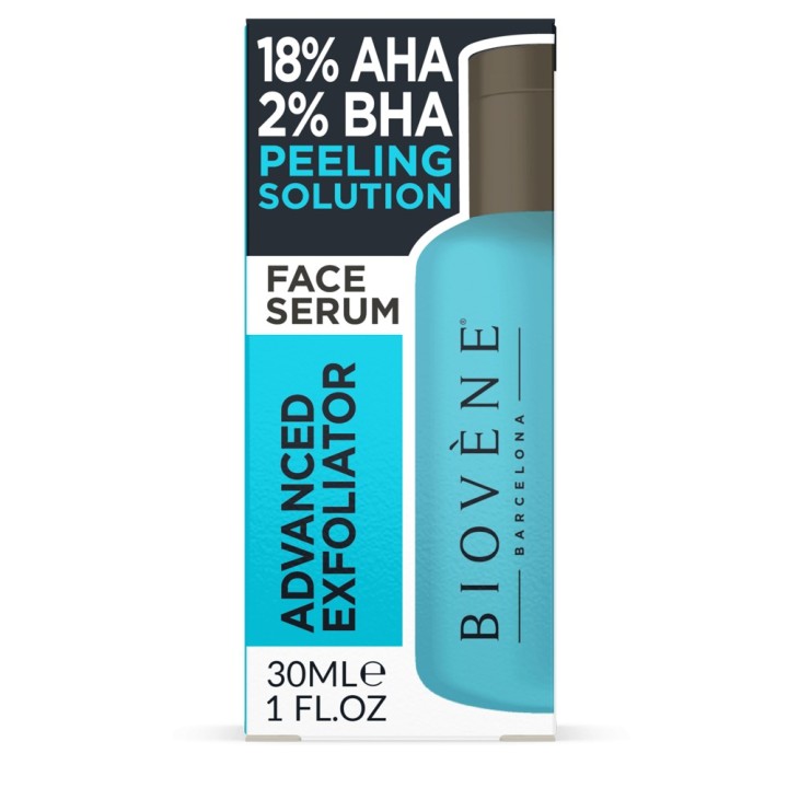 Biovene, Peeling Solution, 18% AHA, Even Skin Tone, Serum, For Face, 30 ml - Teknashop Ltd