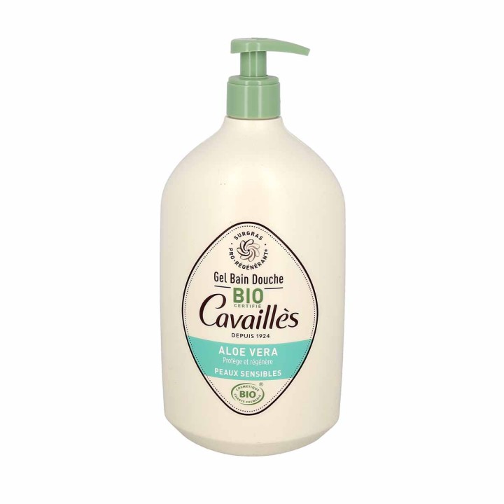 Roge Cavailles, Roge Cavailles, Aloe Vera, Regenerating, Shower Gel, For Sensitive Skin, 1000 ml - Teknashop Ltd