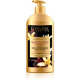 Eveline Cosmetics, Luxury Expert Black & White Vanilla, Vanilla, Hydrating, Apply daily, Body Lotion, 350 ml - Teknashop Ltd
