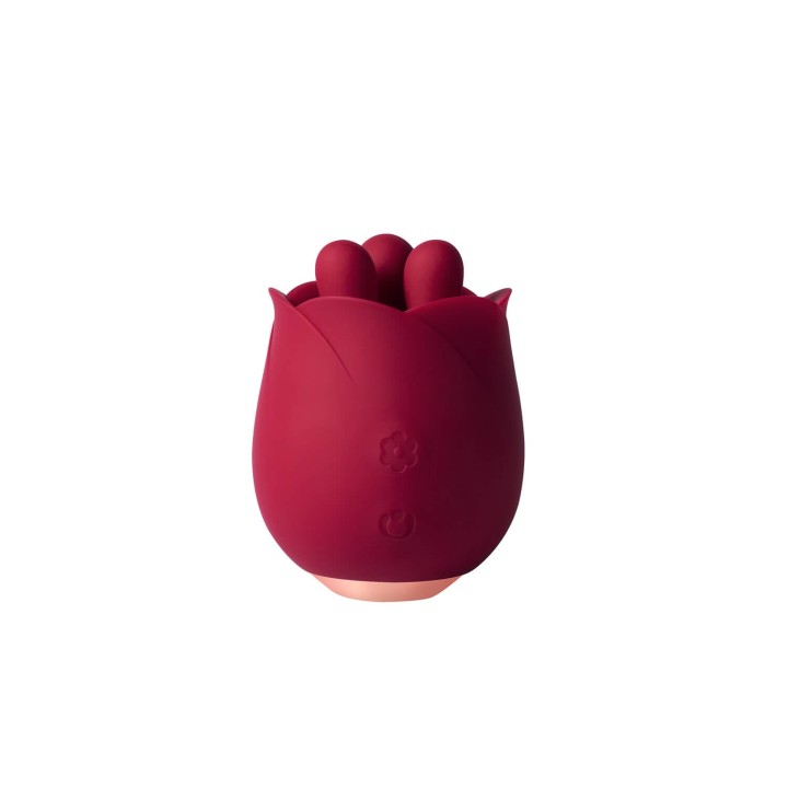 Honey Play Box, Rosa, Rotating Rose Toy & Thrusting Vibrator 2-In-1, 9 Thrusting Patterns & 9 Rotation Patterns Modes, Rose, USB