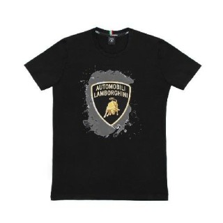 LAMBORGHINI SIZE L MENST-SHIRT GOLDEN BULL BLACK - LCSWB7TF-100-L - Teknashop Ltd