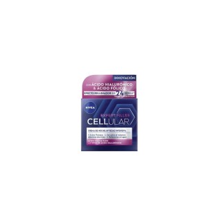Nivea Cellular Filler Hialurónico y Fólico Crema Noche 50ml - unisex - Teknashop Ltd