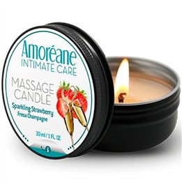AMOREANE - MASSAGE CANDLE STRAWBERRY CHAMPAGNE 30 ML - D-237322 - Teknashop Ltd