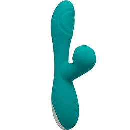 ALIVE - CARIBBEAN SHINE VIBRATOR & SUCTION BLUE - D-237154 - Teknashop Ltd