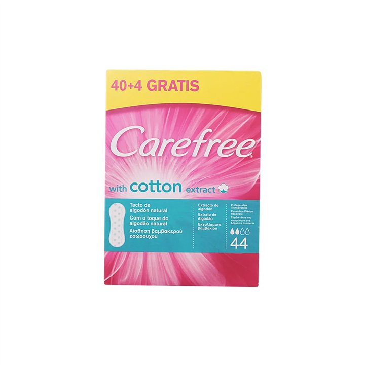Carefree With Cotton Extract Pantyliners 44 Units - unisex - Teknashop Ltd