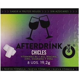 WUG After Drink – The functional chewing gum that helps you regain energy after a night out. BLISTER OF 8 UNITS - D-246171 - Tek