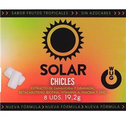 WUG Solar - The chewing gum that prepares your skin for the sun. BLISTER OF 8 UNITS - D-246176 - Teknashop Ltd