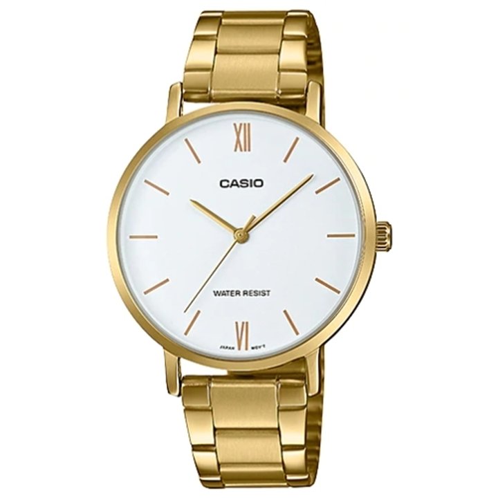 CASIO COLLECTION Mod. MINIMAL GOLD - WHITE - WW.LTP-VT01G-7BUDF - Teknashop Ltd