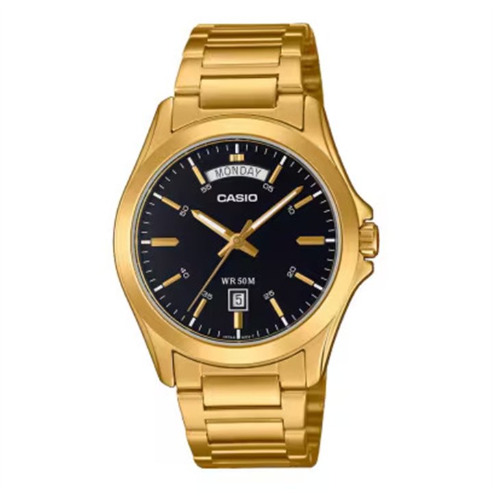 CASIO COLLECTION Mod. DAY & DATE GOLD - WW.MTP-1370G-1AVDF - Teknashop Ltd