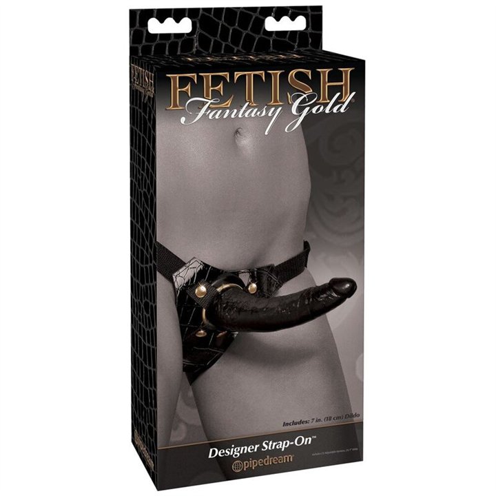 FETISH FANTASY GOLD - DESIGNER STRAP-ON - PD3984-23 - Teknashop Ltd