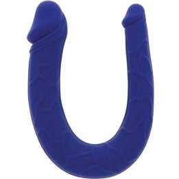 GET REAL - REALISTIC MINI DOUBLE DONG BLUE - D-234602 - Teknashop Ltd