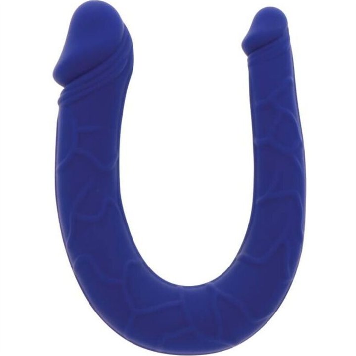 GET REAL - REALISTIC MINI DOUBLE DONG BLUE - D-234602 - Teknashop Ltd