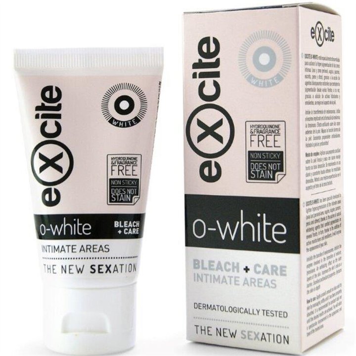 EXCITE - O WHITE BLEACH + CARE INTIMATE AREAS 50 ML - D-234855 - Teknashop Ltd