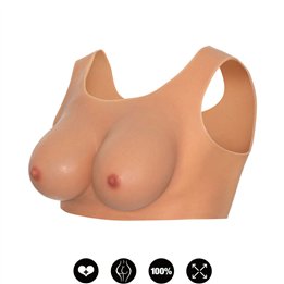 HIDDEN DESIRE - ALTER EGO WEARABLE BREAST TOP E-CUP FLESH - D-241486 - Teknashop Ltd