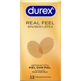 DUREX - REAL FEEL CONDOMS WITHOUT LATEX 12 UNITS - D-202787 - Teknashop Ltd