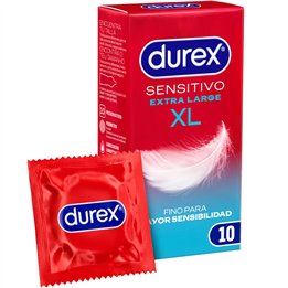 DUREX - SENSITIVE XL CONDOMS EXTRA LARGUE 10 UNITS - D-231051 - Teknashop Ltd