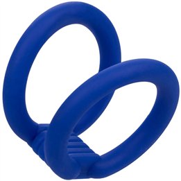 CALEXOTICS - ADMIRAL DUAL COCK CAGE BLUE - D-238317 - Teknashop Ltd
