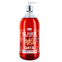 Les Petites Bains de Provence, Santal, Shower Gel, For Body, Face & Hair, For Sensitive Skin, 1000 ml - Teknashop Ltd