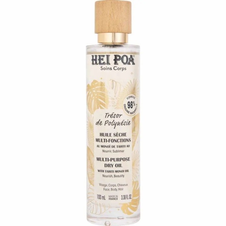 Hei Poa, Tresor De Polynesie, Monoi Oil, Nourishing, Dry Body Oil, 100 ml - Teknashop Ltd