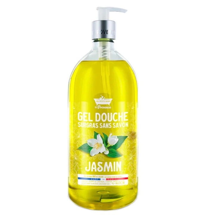 Les Petites Bains de Provence, Donkey Milk, Shower Gel, For Body, Face & Hair, For Sensitive Skin, 1000 ml - Teknashop Ltd