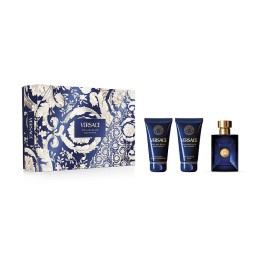 Set Versace: Dylan Blue, Calming, After-Shave Balm, 50 ml + Dylan Blue, Shower Gel, For All Skin Types, 50 ml + Dylan Blue, Eau 
