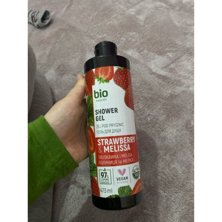 Bio Naturell, Bio Naturell, Strawberry & Melisa, Shower Gel, For All Skin Types, 946 ml - Teknashop Ltd