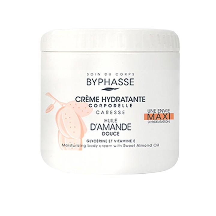 Byphasse, Sweet Almond, Moisturizing, Body Cream, 500 ml - Teknashop Ltd