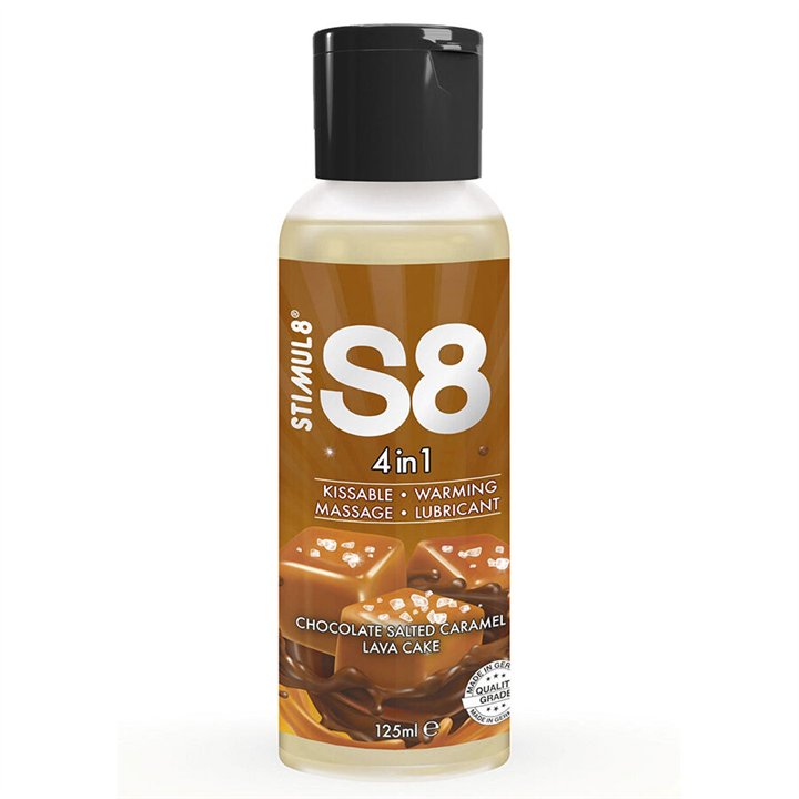 STIMUL8 - S8 4 IN 1 CHOCOLATE AND SALTED CARAMEL DESSERT LUBRICANT 125 ML - D-243750 - Teknashop Ltd