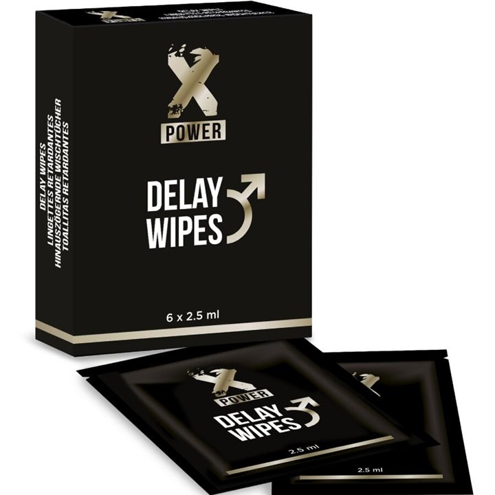 X POWER - DELAY WIPES 6 UNITS - D-229432 - Teknashop Ltd