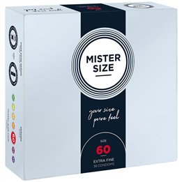 MISTER SIZE - CONDOM SIZE XL 60 MM (36 UNITS) - D-242287 - Teknashop Ltd
