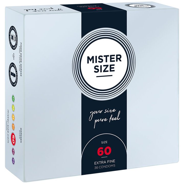MISTER SIZE - CONDOM SIZE XL 60 MM (36 UNITS) - D-242287 - Teknashop Ltd