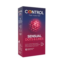 Sensual Dots & Lines 12 uds - 8411134140555 - Teknashop Ltd
