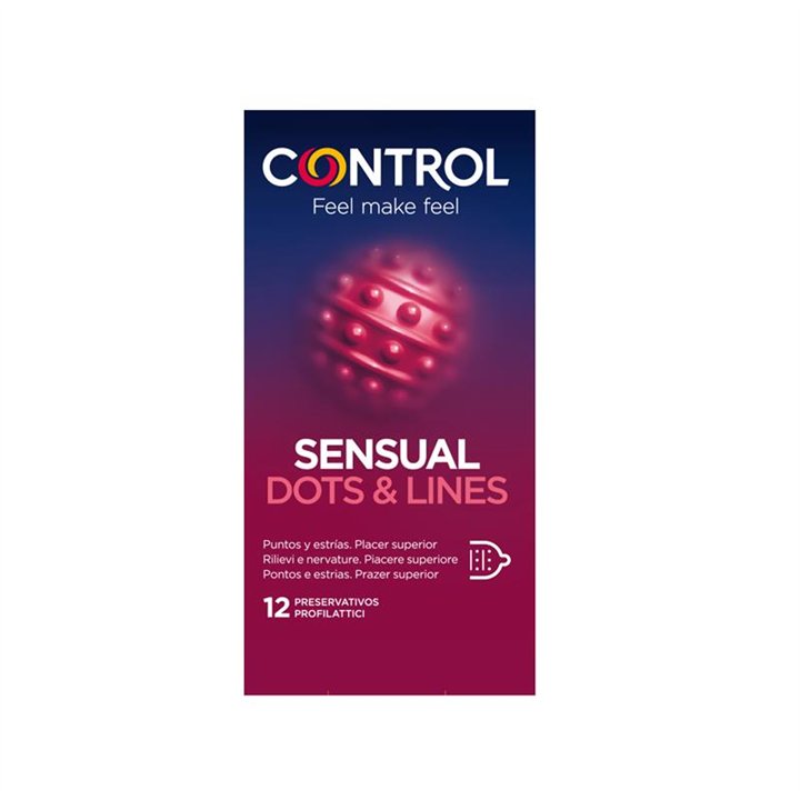 Sensual Dots & Lines 12 uds - 8411134140555 - Teknashop Ltd